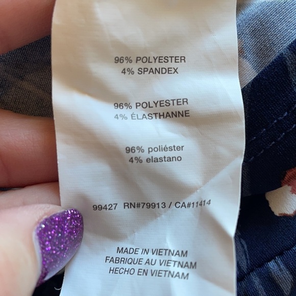 Motherhood Navy Floral Maternity Dress size Medium - Picture 7 of 12